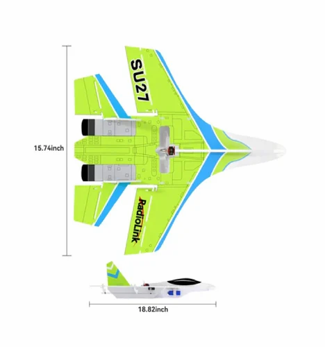 Radiolink SU27 PNP RC Airplane, Plug and Play 2.4GHz 3CH