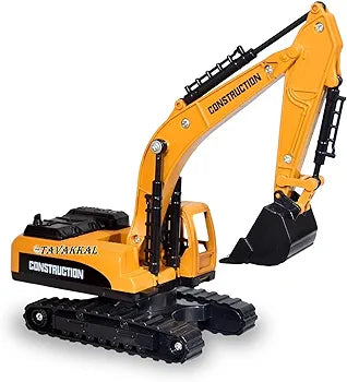 Coelon Truck Toys Crane Toy Diecast Truck for Kids with Friction, Lights and Sounds Alloy Construction Vehicle Toy