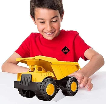 Storio Toys Push and Go Automobile Bulldozer Construction Engineering Excavator Vehicle Dumper Truck Toy for Kids Boys (Big Dumper Truck)